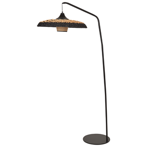 BELIANI Staande lamp zwart KALOMO