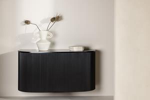 Nohr Hangend Dressoir Barthram 120cm - Zwart - Ovaal