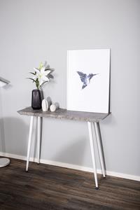 Nohr Sidetable Willington Betonlook, 110cm - Wit