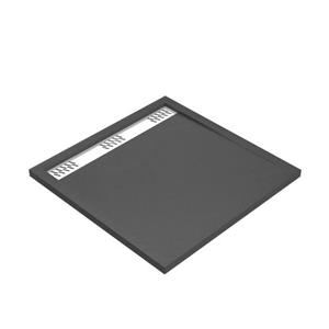 Aurlane Douchebak Pedra 80x80cm Antraciet