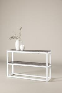 Nohr Sidetable Ram Betonlook, 110cm - Wit