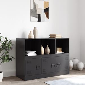 vidaXL Dressoir 99x39x73 cm staal zwart