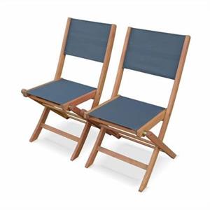 Sweeek  Set van twee houten klapstoelen