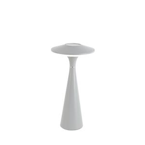 Trio Leuchten Tafellamp grijs incl. LED 3-staps dimbaar IP44 oplaadbaar - Espace