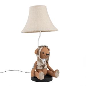 Happy Lamps LED Tischleuchte Charles der Bär in Braun und Beige 5,4W 470lm