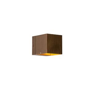 QAZQA Smart wandlamp donkerbrons 8 cm incl. LED - Transfer