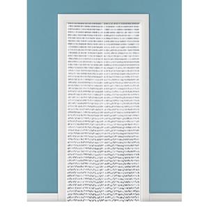 Merkloos Kralengordijn/deurgordijn grijs 90 x 220 cm -