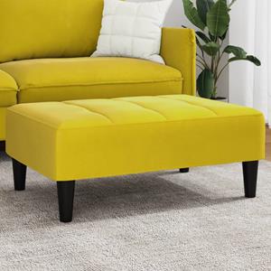vidaXL Voetenbank 77x55x31 cm fluweel geel