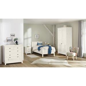Home affaire Ladekast Rauna van massief grenen, met 5 laden, breedte 96 cm