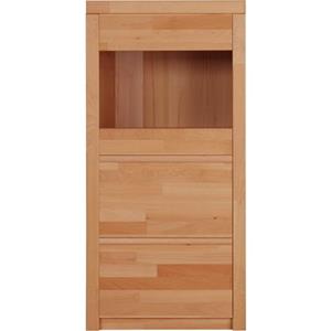 Home affaire Vitrinekast Silkeborg mooie greeploze look, gedeeltelijk massief