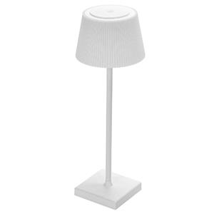 BES LED Tafellamp op Oplaadbare Batterijen - Aigi - Draadloos Bureaulamp - Dimbaar - Aanpasbare Lichtkleur - Touch Bediening - USB - Wit
