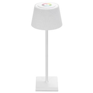 BES LED Tafellamp op Oplaadbare Batterijen - Draadloos Bureaulamp - Dimbaar - RGB+CCT - Touch Bediening - USB - Wit
