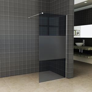 Aqua Splash BWS Inloopdouche Pro Line Rookglas met Middenband 110x200 8 mm Nano Coating 