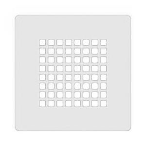 Xenz Soft douchebakafvoer Square cover mat wit STSDC-03