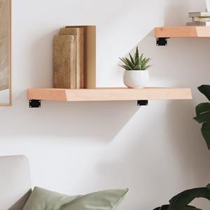 vidaXL Wandschap 60x40x(2-6) cm onbehandeld massief eikenhout