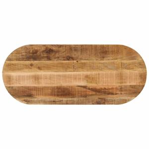 VidaXL Tafelblad ovaal 110x40x2,5 cm massief ruw mangohout