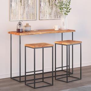 VidaXL Tafelblad rechthoekig natuurlijke rand 110x40x2,5 cm acaciahout