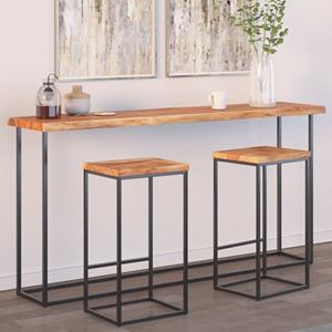 VidaXL Tafelblad rechthoekig natuurlijke rand 160x40x2,5 cm acaciahout