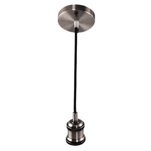 BES LED LED Hanglamp - Hangverlichting - Industrieel - Rond - Mat Chroom Aluminium - E27