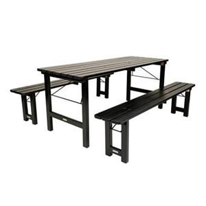 MaximaVida inklapbare picknickset Riga 200 cm blackwash