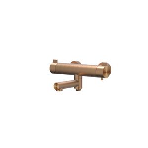 IVY Tribe Badthermostaatkraan opbouw - draaibare baduitloop - omstel - RVS316 - geborsteld mat koper PVD 6301023