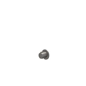 IVY Pact Afbouwdeel - voor Inbouwthermostaat - Symmetry - rond rozet - Geborsteld metal black PVD 6202426