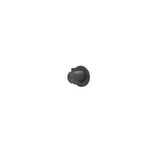 IVY TribeAfbouwdeel - voor Inbouwthermostaat - symmetry - rond rozet - RVS316 - geborsteld carbon black PVD 6201334