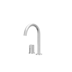 IVY Tribe Wastafelmengkraan - 2-gats - bladmontage - uitloop - coldstart - RVS316 - geborsteld 6100511