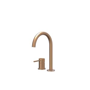 IVY Concord Wastafelmengkraan - 2-gats - bladmontage - uitloop - coldstart - RVS316 - geborsteld mat koper PVD 6100503