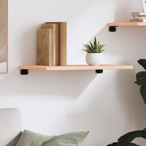 vidaXL Wandschap 60x30x2 cm onbehandeld massief eikenhout