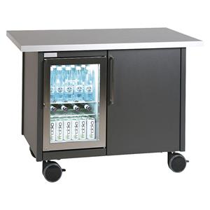 Service- en koffiestation, met 1 koelkast en 1 deur, l x b x h = 1250 x 740 x 900 mm
