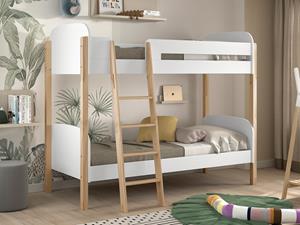 Mobistoxx Stapelbed KIKI 90x200 cm wit