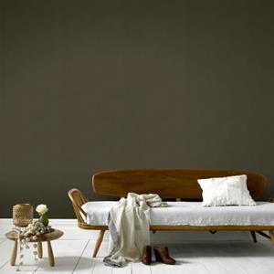 DecoMode Vliesbehang Basic Stuc Forest Green