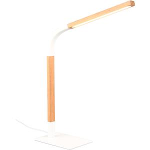 BES LED LED Bureaulamp - Trion Rios - 7W - Warm Wit 3000K - Aanraakschakelaar - Rechthoek - Mat Wit - Metaal