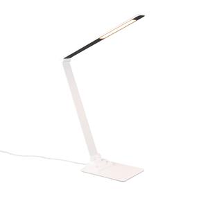 BES LED LED Bureaulamp - Trion Straus - 6.5W - Aanpasbare Kleur - Dimbaar - Rechthoek - Mat Wit - Metaal
