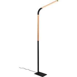 BES LED LED Vloerlamp - Trion Rios - 11W - Warm Wit 3000K - Dimbaar - Mat Zwart - Metaal