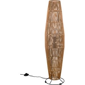 BES LED LED Vloerlamp - Trion Kimi - E27 Fitting - 2-lichts - Rond - Bruin - Papier