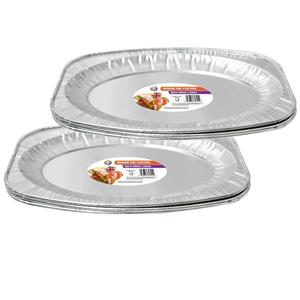 DID 6x stuks - serveerschalen - 35 x 23.5 cm - Aluminium?- schotel - wegwerp -
