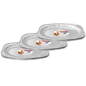 DID 9x stuks - serveerschalen - 35 x 23.5 cm - Aluminium?- schotel - wegwerp -
