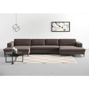 DOMO collection Zithoek Modica XXL, in een moderne look met 2 royale récamiers, ook in cord