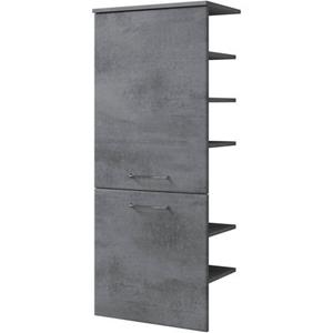 Saphir Halfhoge kast Quickset 945 badkamermeubel 50 cm breed, 2 deuren, legplanken aan de zijkant