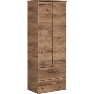 Saphir Halfhoge kast Quickset Breedte 50 cm, hoogte 136 cm, glasplateaus, deurdemper