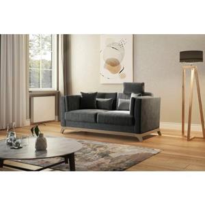 Home affaire 2,5-zitsbank Viva optioneel met houten frame van beukenhout