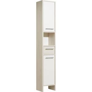 Saphir Hoge kast Quickset 350 Badkamermeubel 33 cm breed, 2 deuren, 1 lade, 1 nis (1 stuk)