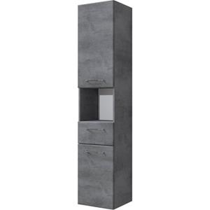 Saphir Hoge kast Quickset 945 Badkamermeubel, 35 cm breed, 2 deuren, 1 nis, 1 lade