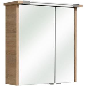 Saphir Spiegelkast Quickset 382 Badkamermeubel, 2 spiegeldeuren, 2 legplanken, 65 cm breed