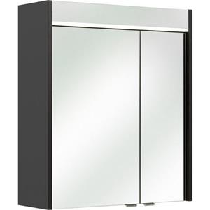 Saphir Spiegelkast Quickset 327 badkamermeubel, 2 spiegeldeuren, 2 legplanken, 60 cm breed
