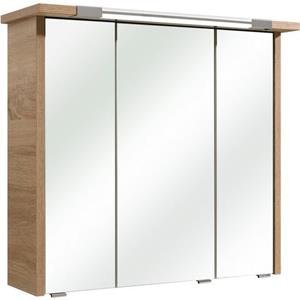 Saphir Spiegelkast Quickset 382 Badkamermeubel, 3 spiegeldeuren, 6 legplanken, 75 cm breed