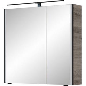 Saphir Spiegelkast Serie 7045 Badezimmer-Spiegelschrank inkl. LED-Beleuchtung, 2 Türen