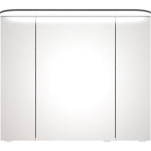 Saphir Spiegelkast Balto Sprint Badschrank mit LED-Lichtkranz, 85,2 cm breit, 3 Türen